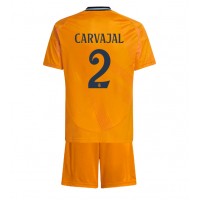 Real Madrid Daniel Carvajal #2 Auswärts Trikotsatz Kinder 2024-25 Kurzarm (+ Kurze Hosen)